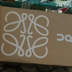 Brown Box with White Logo